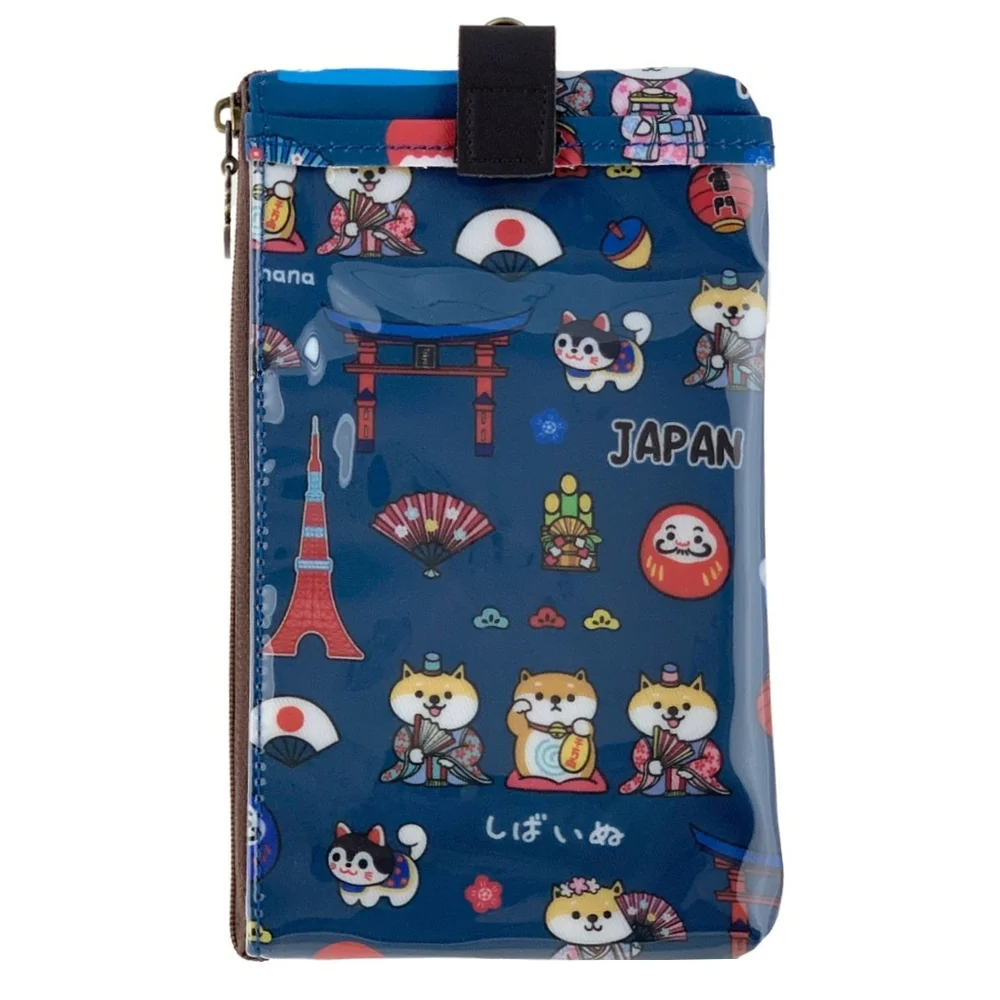 Waterproof Shiba Japan Phone Case Pouch W/ Neck Strap